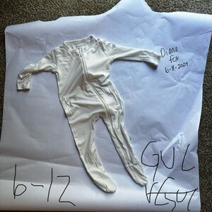 Kyte baby cloud zippered footie, GUC, 6-12